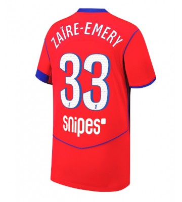 Paris Saint-Germain Warren Zaire-Emery #33 Tredje Tröja 2025-26 Kortärmad